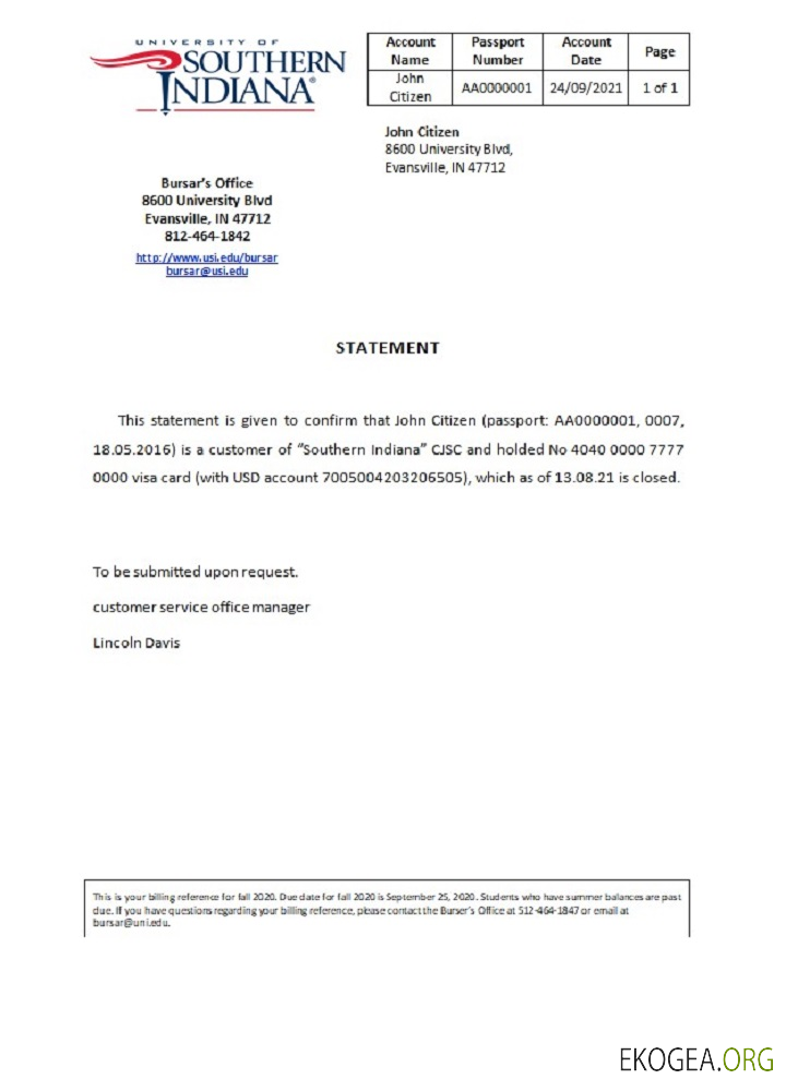 Référence USA , Sud de l'Indiana , closure